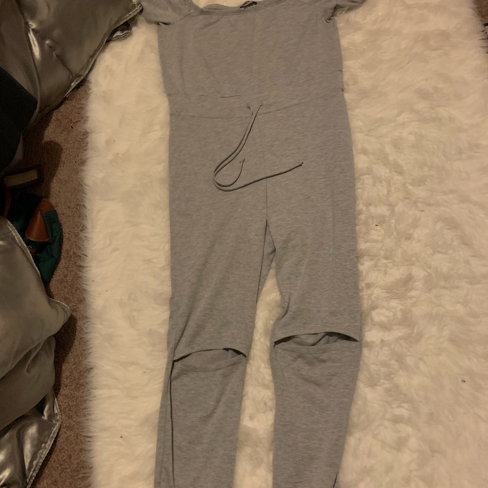 Gray jumpsuit